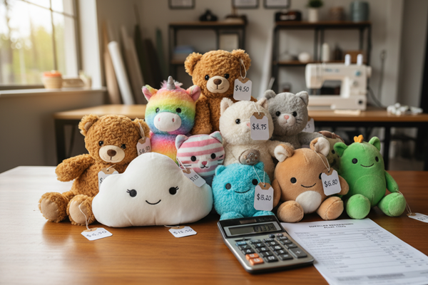 How much does it cost to manufacture plush toys?