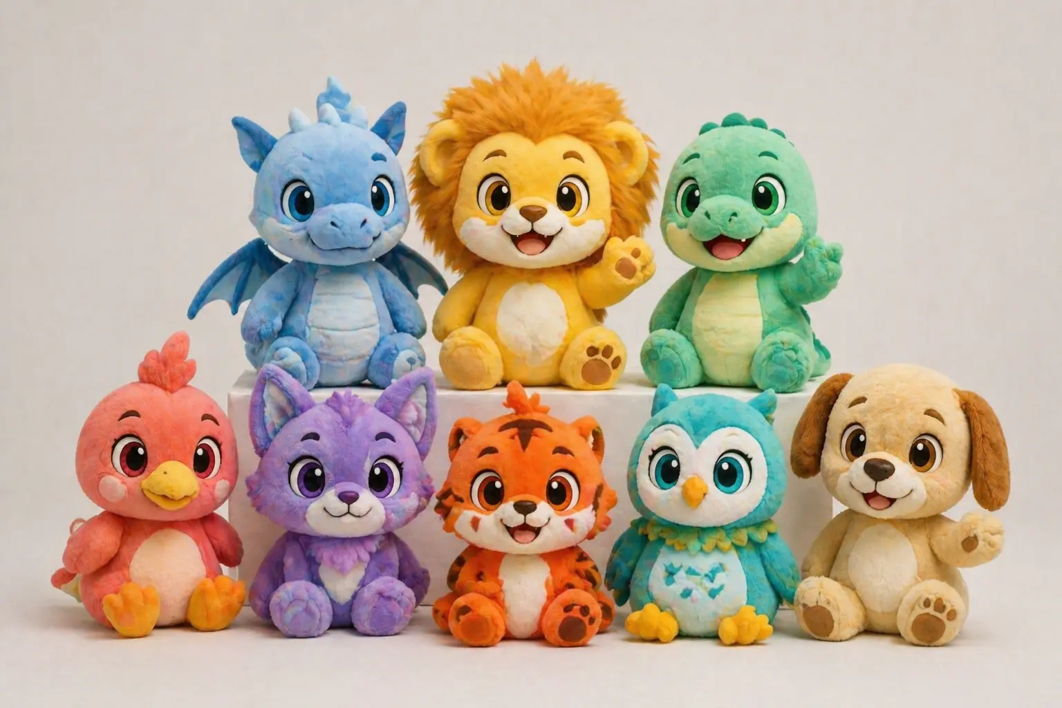 Licensed character plush toys for entertainment and gaming brands