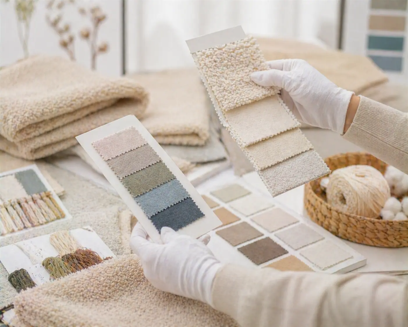 Baby soft goods materials and QC process showing fabric testing, trim review, and safety-focused development