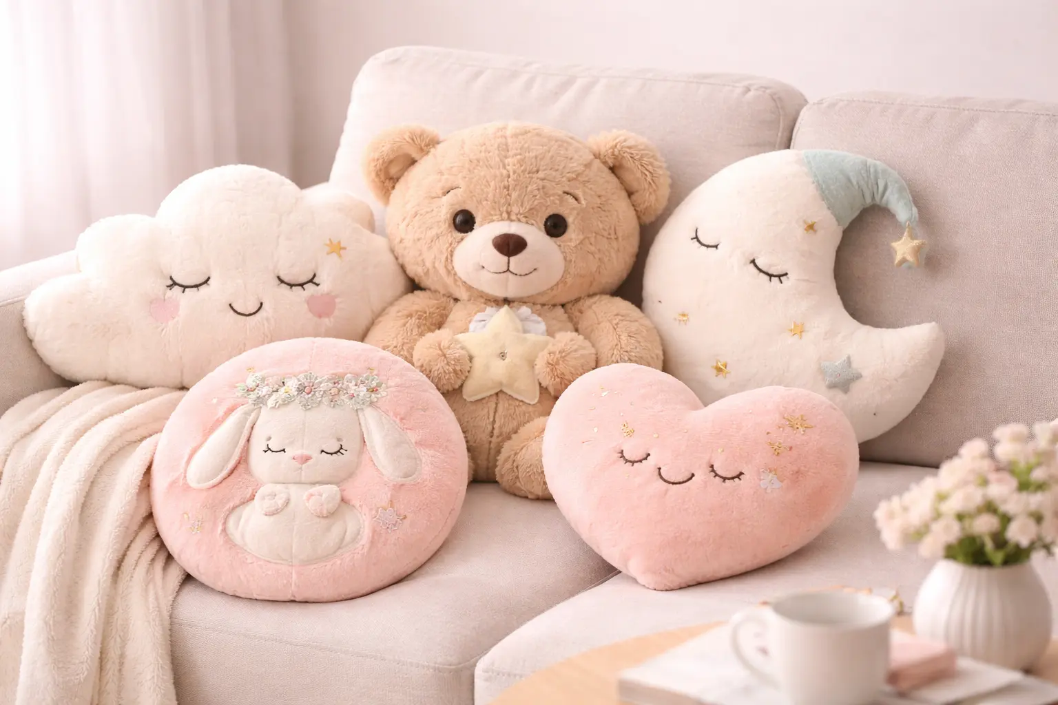 Premium home decor plush collection example
