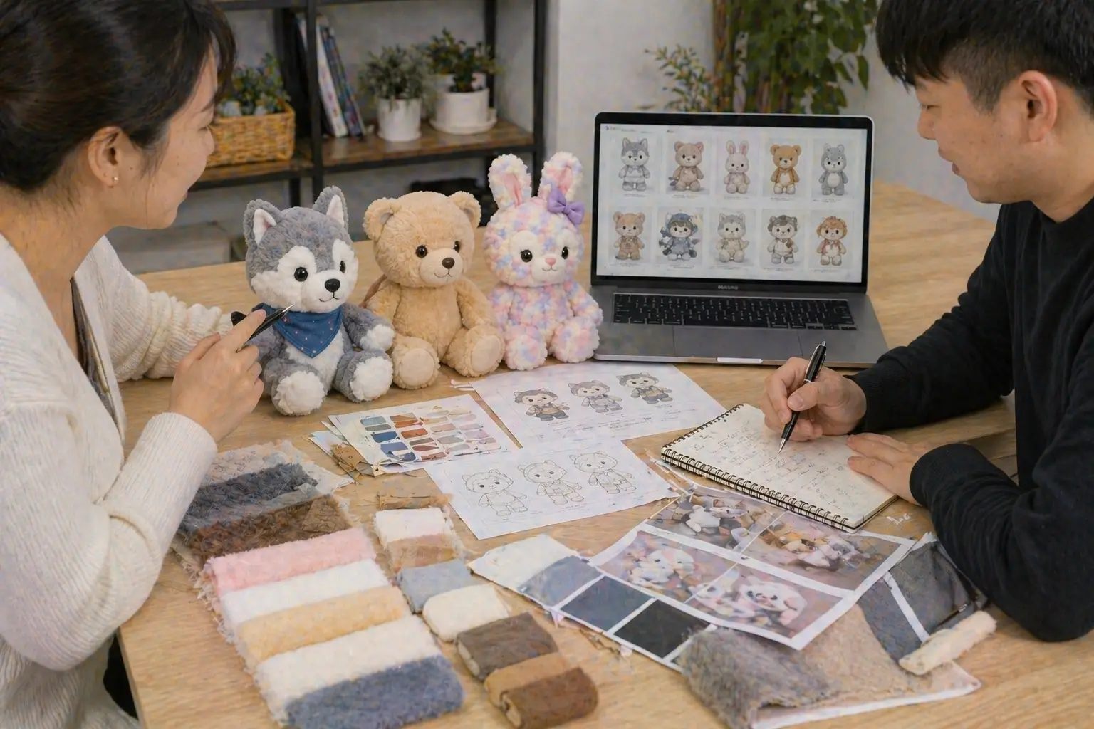 Consultation and project requirement review for custom plush development