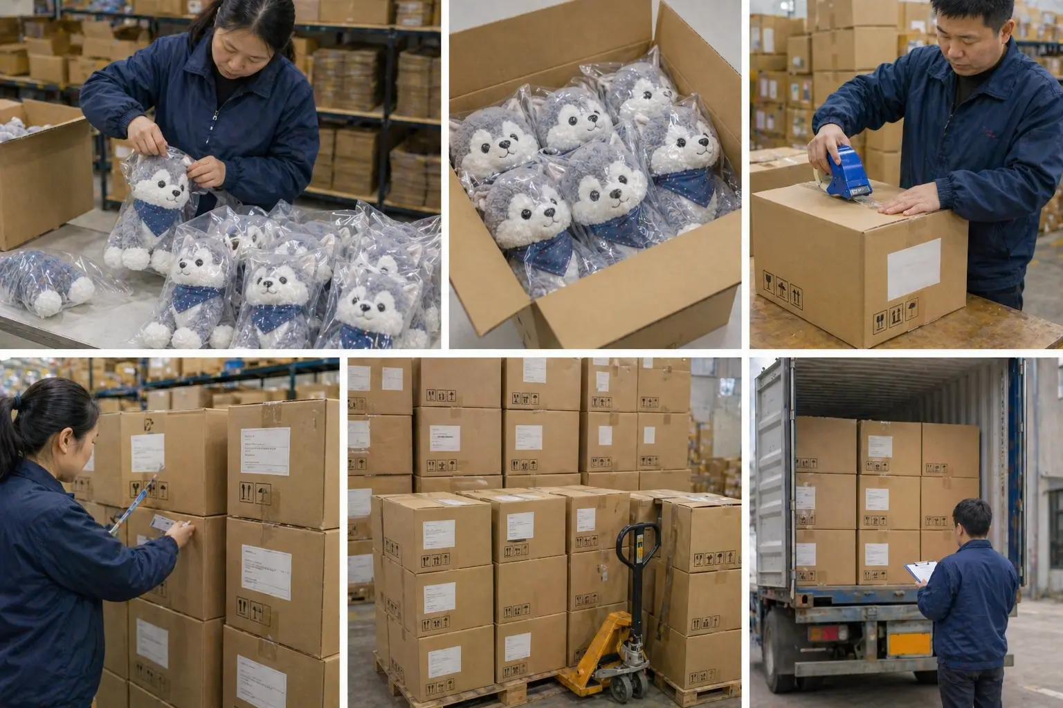 Packaging and delivery planning for custom plush shipments