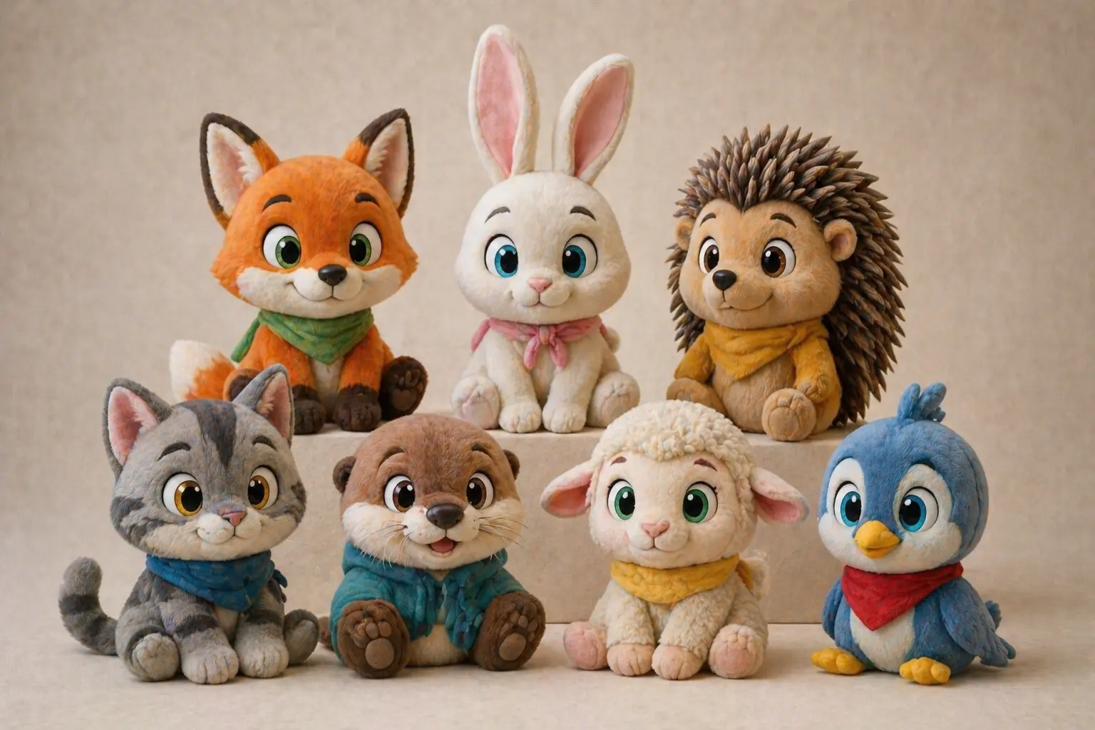 Gaming IP plush collection with premium finishing and collector packaging