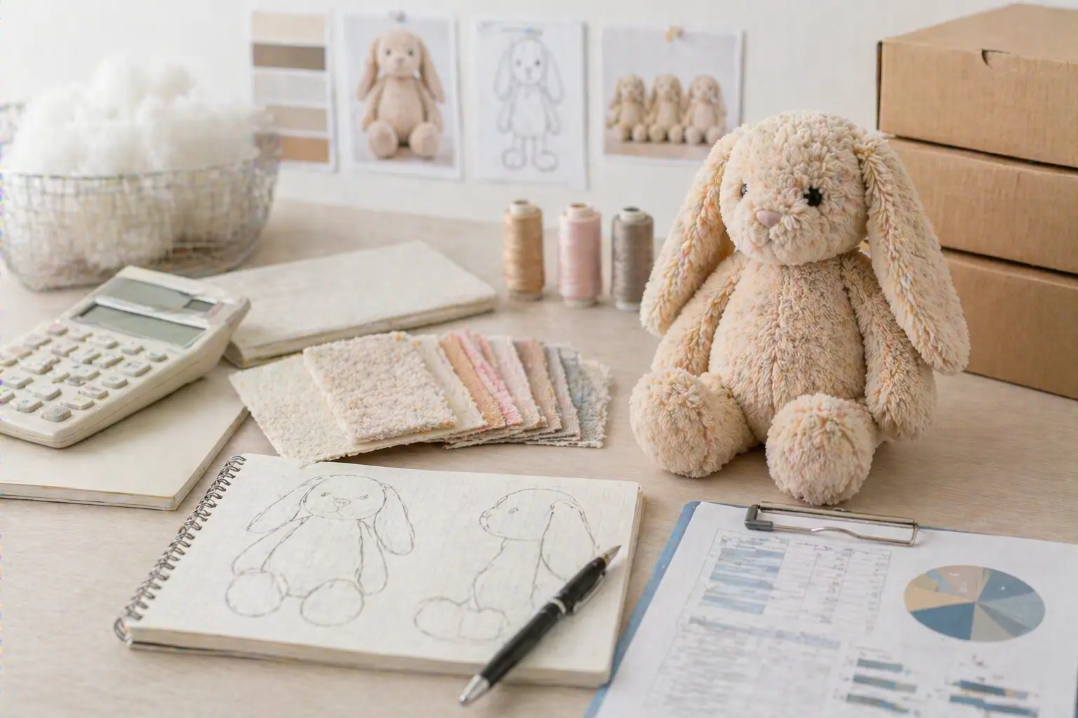 How much does it cost to manufacture plush toys?