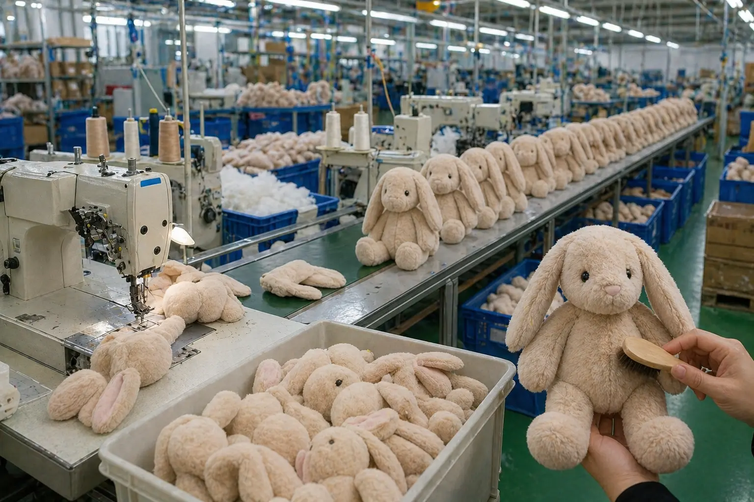 OEM plush toy mass production line