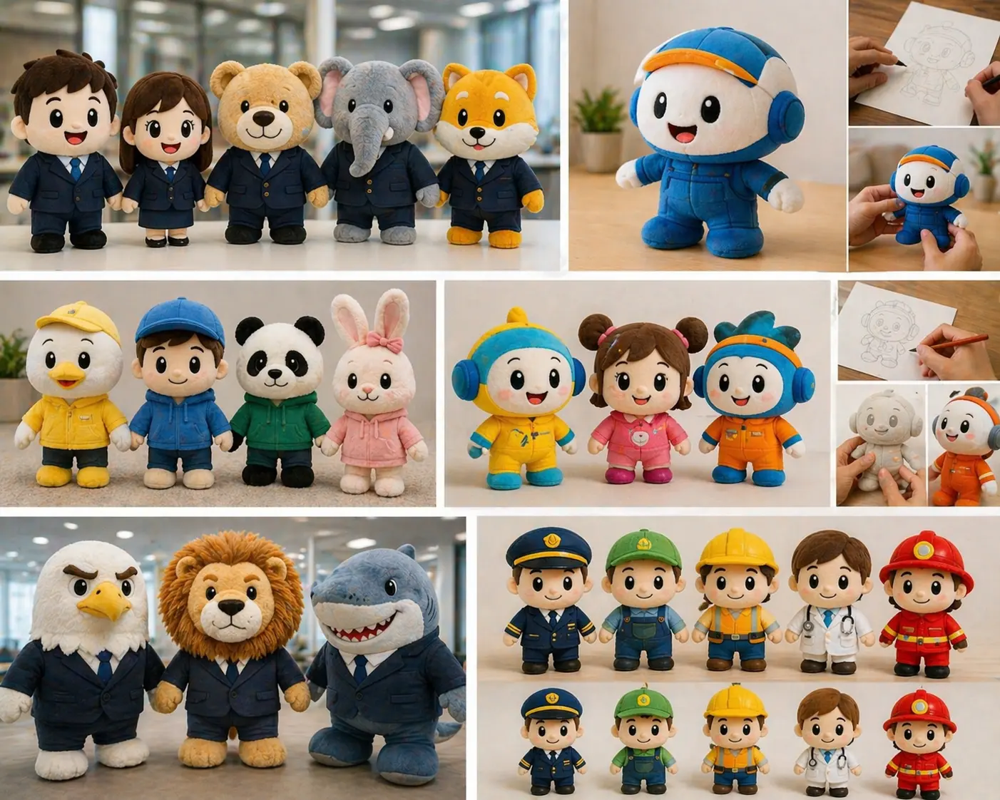 Custom promotional plush gifts and mascot products for branding campaigns