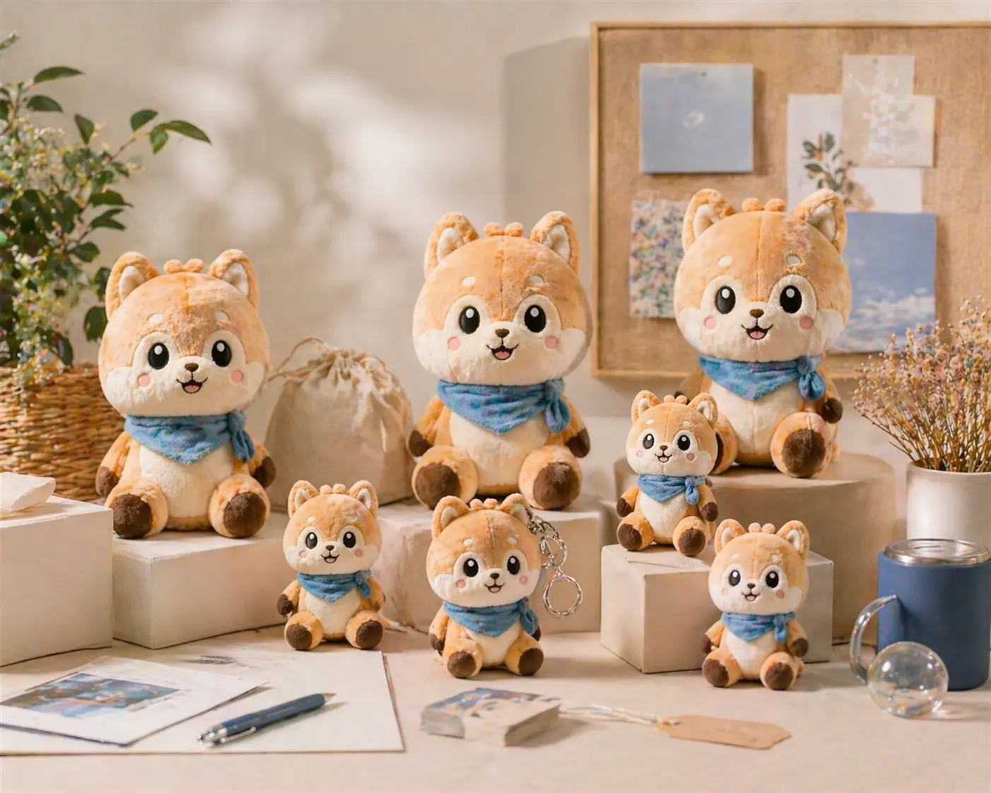 Custom brand mascot plush products for promotional campaigns