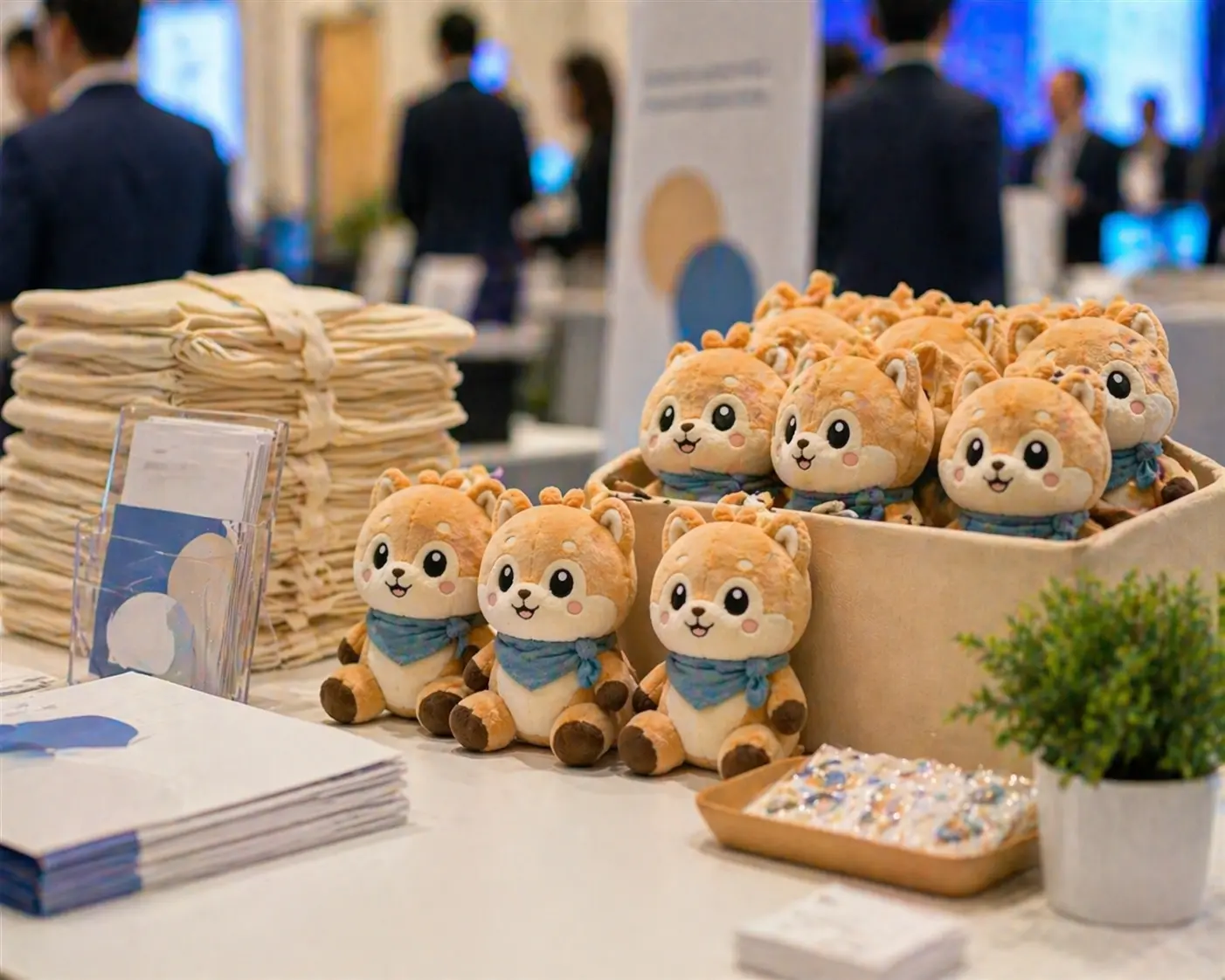 Event giveaway plush products for trade shows and conferences