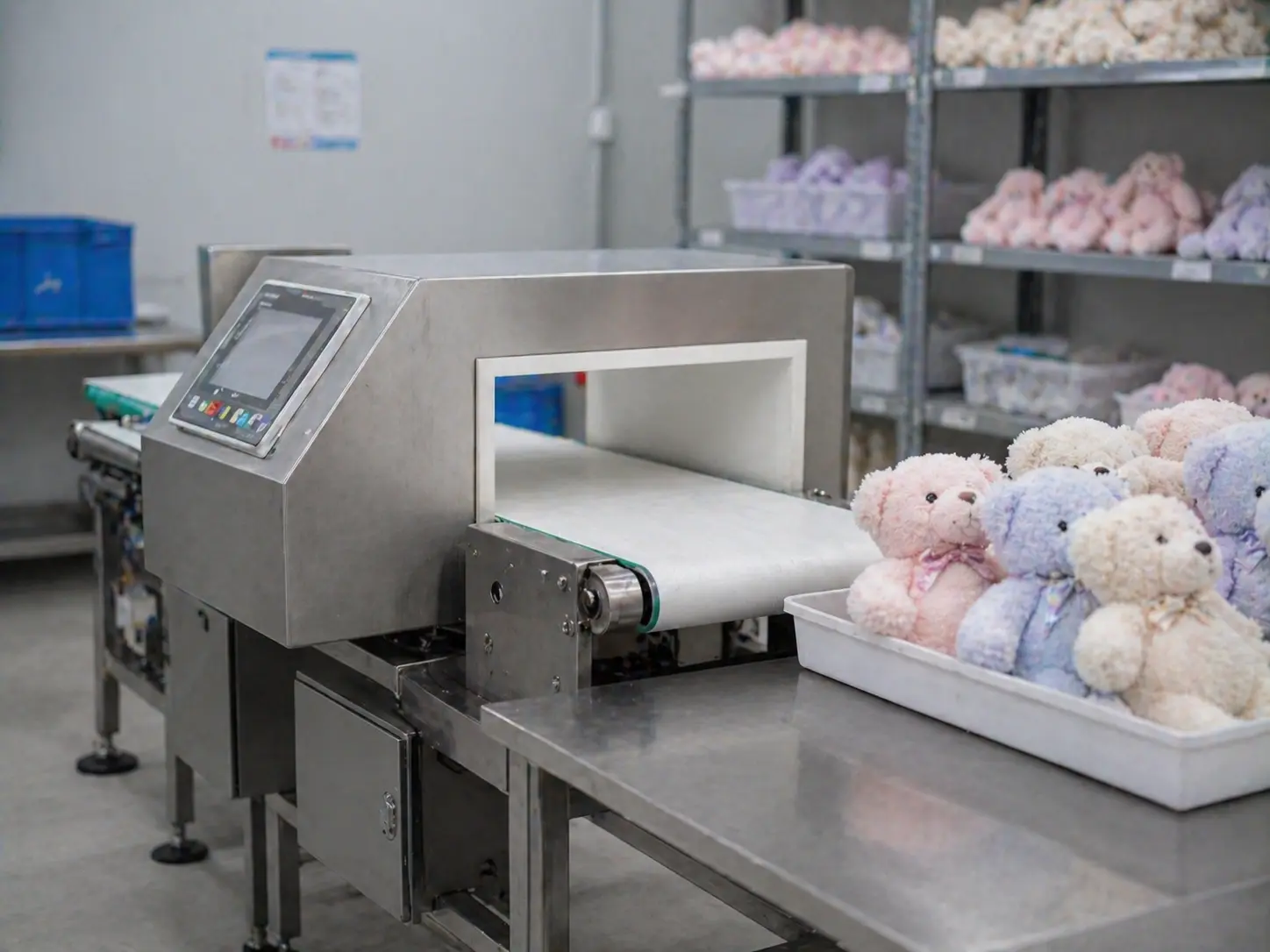 Needle detection equipment used for plush safety screening