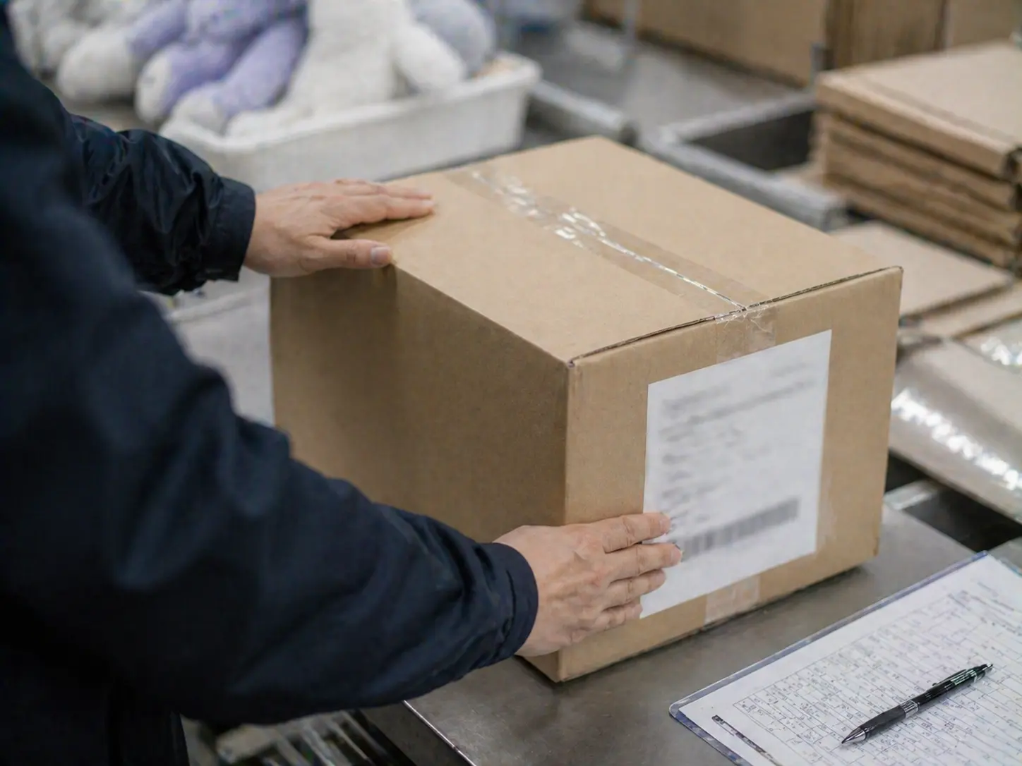 Packaging inspection before shipment