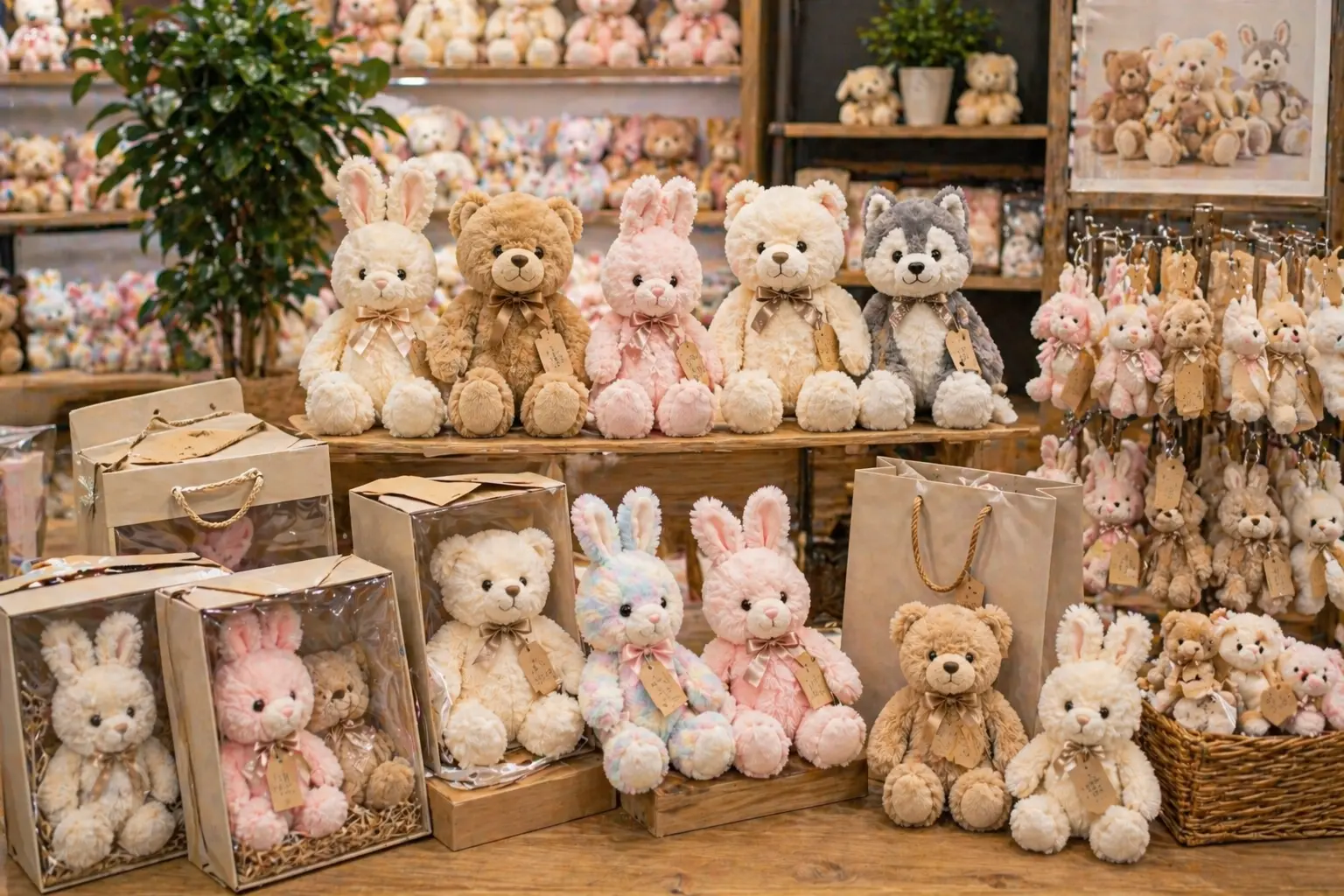 Retail plush display and packaging solutions