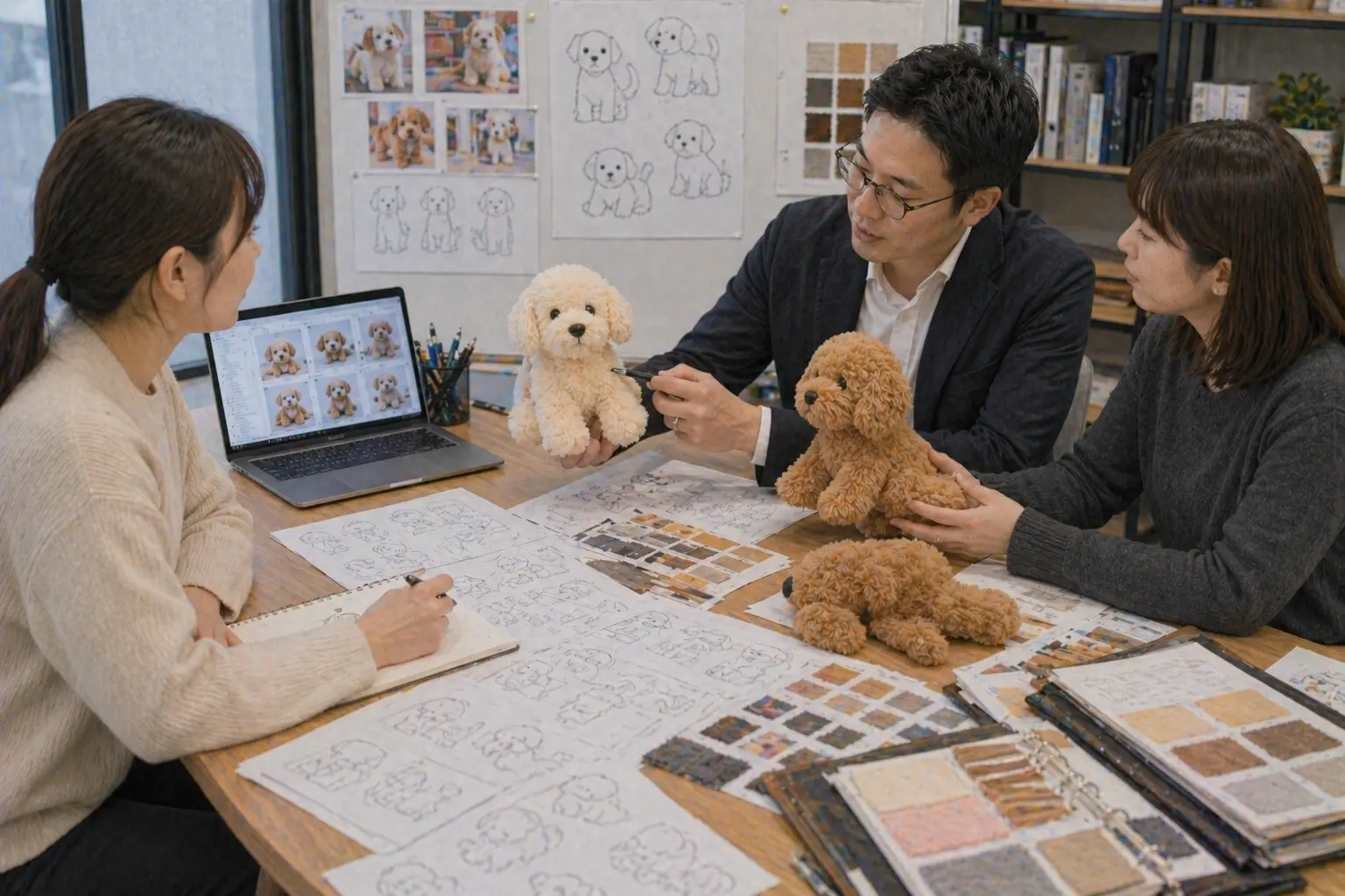 Design and sample planning for plush products