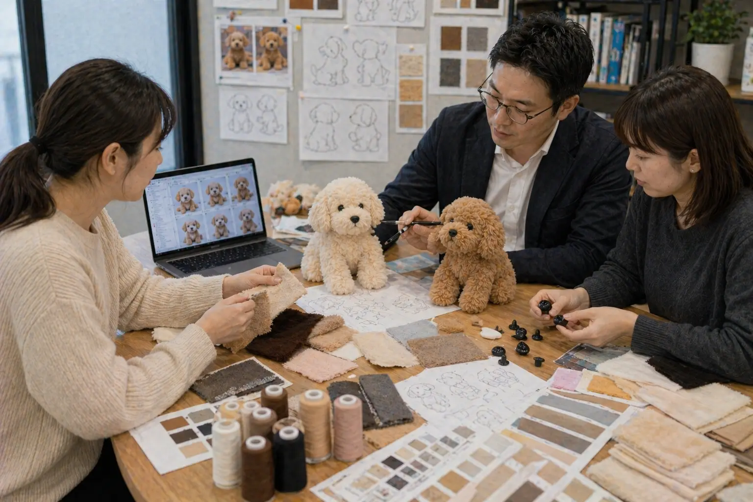 Material selection and product development for plush manufacturing