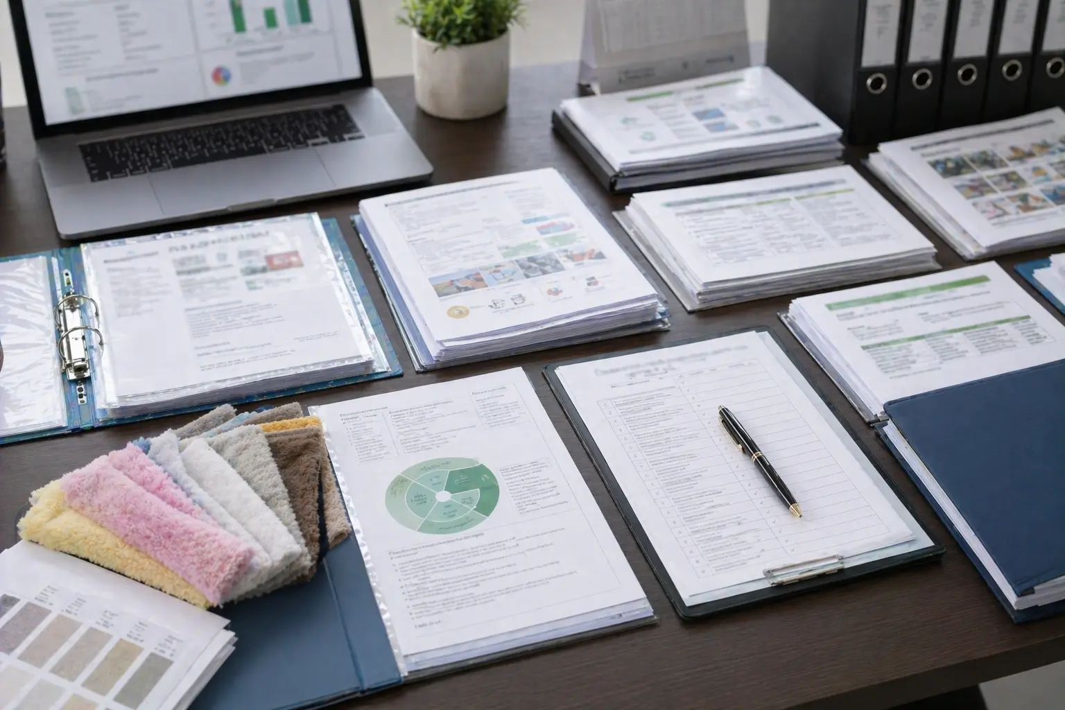 ESG documentation pack with buyer-ready compliance materials, evidence list, and sustainability review files